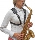 S41CMSH - SAXOPHON HARNESS ALTO / TENOR / BARITONE CONFORT LADIES (METAL SNAP HOOK)