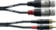 DOUBLE AUDIO CABLE XLR FEMALE XLR/RCA 1.5 M