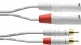 CABLE AUDIO DOUBLE XLR MLES/RCA 3 M BLANC