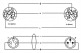 CBLE DMX XLR 3 POINTS + POWERCON 10 M