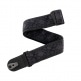 PAD LOCK WOVEN GUITAR STRAP, MONTEREY BLACK TUBULAR