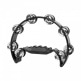 CUTAWAY TAMBOURINE 16 JINGLES BLACK