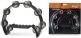 CUTAWAY TAMBOURINE 16 JINGLES BLACK