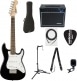 PACK COMPLET MINI STRATOCASTER LRL, BLACK