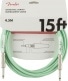 ORIGINAL INSTRUMENT CABLE, 15', SURF GREEN