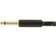 DELUXE INSTRUMENT CABLE, STRAIGHT/STRAIGHT, 18.6', BLACK TWEED