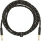 DELUXE INSTRUMENT CABLE, STRAIGHT/STRAIGHT, 10', BLACK TWEED