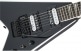 JS KING V JS32, AMARANTH FINGERBOARD, BLACK WITH WHITE BEVELS