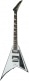 JS RHOADS JS32T, AMARANTH FINGERBOARD, WHITE WITH BLACK BEVELS