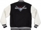 CUSTOM SHOP VARSITY JACKET, BLACK/WHITE, L