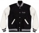 CUSTOM SHOP VARSITY JACKET, BLACK/WHITE, XL