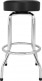 CHEVRON LOGO BARSTOOL BLACK-CHROME 30