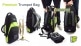 BAG FOR TROMPETTE BLACK/GREEN LIME PB-04-L