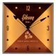 HOME OFFICE AND STUDIO GIBSON VINTAGE LIGHTED WALL CLOCK - GIBSON INC. SIGN