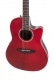 E-AKUSTIKGITARRE TRADITIONAL AB24 MID CUTAWAY RUBY RED SATIN