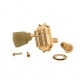 REPLACEMENT PART DELUXE GREEN KEY TUNER SET (VINTAGE GOLD)