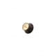 PIECES DETACHEES TOP HAT KNOBS W/ GOLD METAL INSERT BLACK 4 PACK