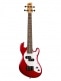 SOLID BODY U-BASS, 4 CORDES + HOUSSE - METALLIC RED