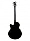 ROCKBASS ALIEN DELUXE HYBRID THINLINE 5 - SOLID BLACK SATIN