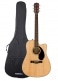 PACK CD-60SCE DREADNOUGHT WLNT NATURAL + HOUSSE