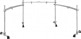 DR513C RACK BATTERIE 3 BARRES COURBES + CLAMPS 