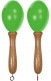 PAIR OF SMALL GREEN MARACAS