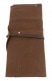 WAX CANVAS ROLL-UP STICK CASE - BROWN