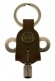 CLE TIMEKEEPERS + PORTE CLE CUIR - ANTIQUE BRASS