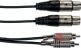 CORDON 2 XLR FEM. 2 RCA 3 M