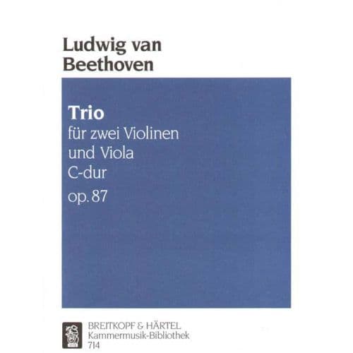  Beethoven Ludwig Van - Trio C-dur Op. 87 - 2 Violin, Viola