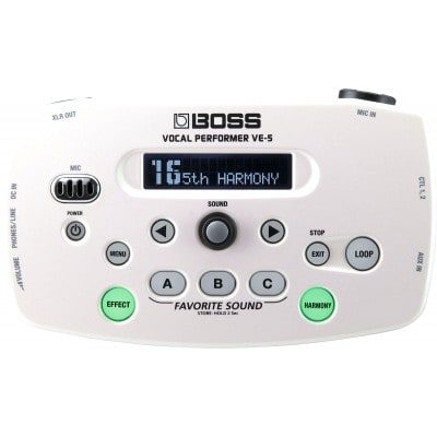 Boss Ve-5 Vocal Performer Blanc