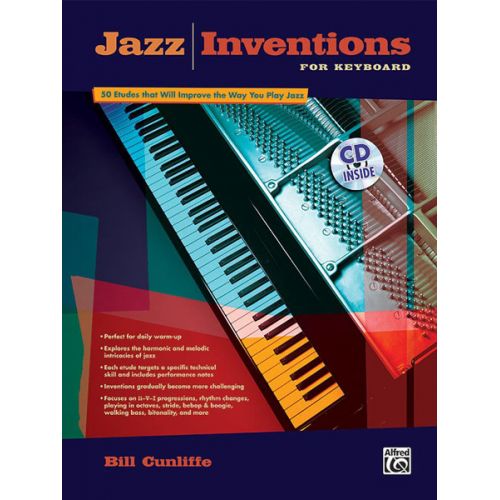  Cunliffe Bill - Jazz Inventions For Keyboard + Cd - Piano Solo