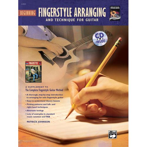 ALFRED PUBLISHING JOHNSON PATRICK - BEGINNING FINGERSTYLE ARRANGING + CD - GUITAR