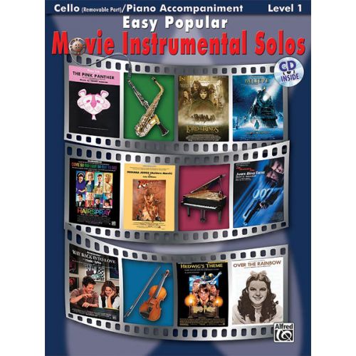  Easy Popular Movie Solos + Cd - Cello Solo