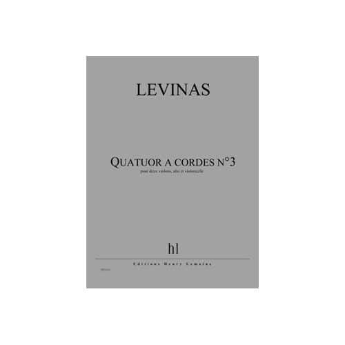 JOBERT LEVINAS - QUATUOR À CORDES N°3 (PAR 4EX) PO - 2 VIOLONS, ALTO ET VIOLONCELLE