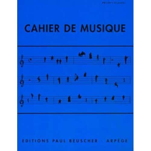 CAHIER DE MUSIQUE 12 PORTEES - PETIT FORMAT