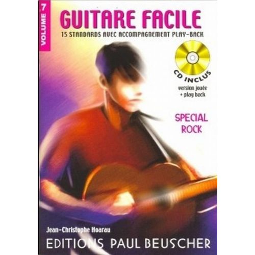 PAUL BEUSCHER PUBLICATIONS GUITARE FACILE VOL.7 SPECIAL ROCK + CD