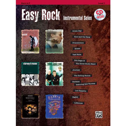  Easy Rock Instrumentals + Cd - French Horn Solo
