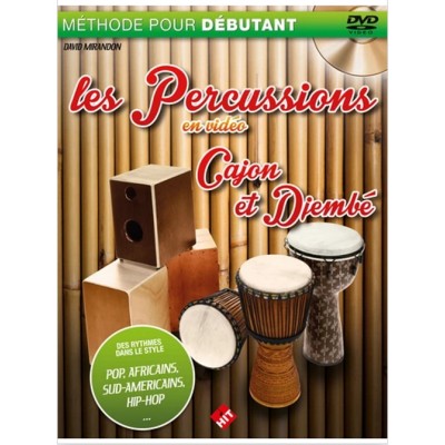 HIT DIFFUSION MIRANDON D. - LES PERCUS EN VIDEO LIVRE + DVD - DJEMBE ET CAJON