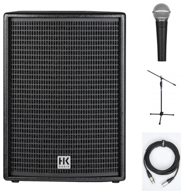 HK AUDIO PACK KARAOKE MOVE 8 + 2x SM58 + 2x MIC150 + 2x XLR 6M