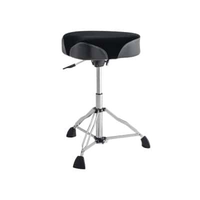 PSN-12HM - HYDRAULIC SEAT - BLACK/GREY FABRIC SADDLE - DOUBLE BASE