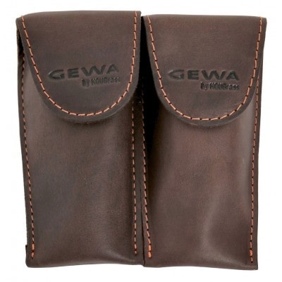 GEWA ETUI POUR EMBOUCHURES TROMPETTE CRAZY HORSE DOUBLE BROWN 