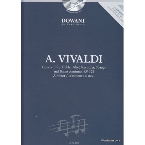  Vivaldi A. - Concerto Rv 108 - Flute A Bec Alto, Cordes, Bc