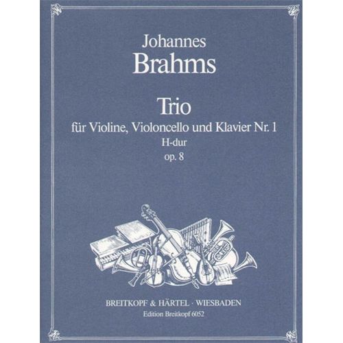  Brahms Johannes - Klaviertrio Nr.1 H-dur Op.8(2) - Violin, Cello, Piano