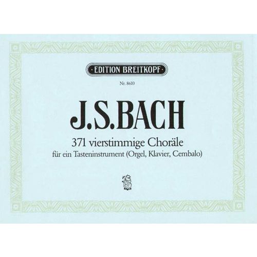 BACH J.S. - 371 4ST.CHORALE BWV 253-438 - ORGUE