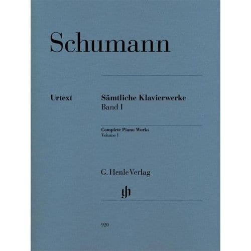 SCHUMANN R. - COMPLETE PIANO WORKS VOLUME I 