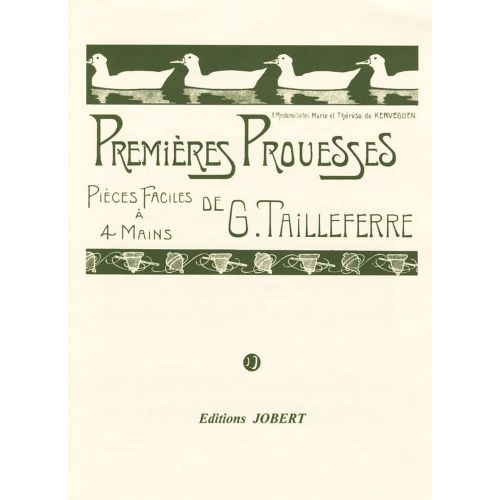  Tailleferre G. - Premieres Prouesses - 6 Pieces Faciles - Piano 4 Mains