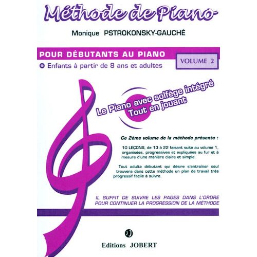 PSTROKONSKY-GAUCHE - MÉTHODE DE PIANO VOL.2 - PIANO
