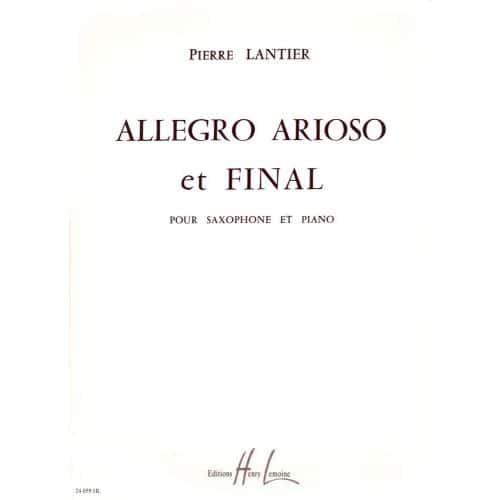  Lantier Pierre - Allegro, Arioso Et Final - Saxophone, Piano