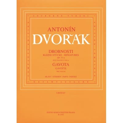  Dvorak Anton - Miniatures Op.75a / Gavotte B164 - 2 Violons and Alto